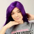 Карнавальный парик «Аниме» цвет фиолетовый, длинный - фото 23627505