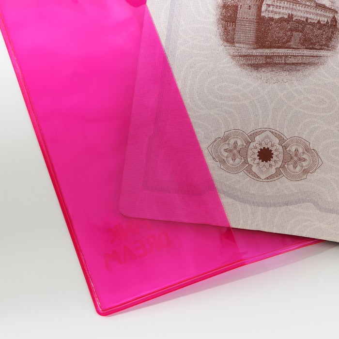 Обложка для паспорта из цветного ПВХ «Pink dream»