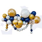 Набор для создания композиций из воздушных шаров, набор 52 шт., коричневый, серебро, синий - фото 320990190