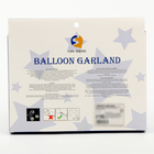 Воздушные шары для оформления фотозоны, набор 50 шт., коричневый, серебро, синий - Фото 3