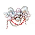 Набор для создания композиций из воздушных шаров, набор 52 шт., серебро, сирененвый - фото 3146018