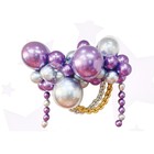 Набор для создания композиций из воздушных шаров, набор 52 шт., фиолетовый, серебро - фото 3146021