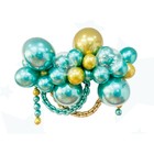 Набор для создания композиций из воздушных шаров, набор 52 шт., золото, зеленый - фото 321027961