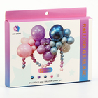 Воздушные шары для оформления фотозоны, набор 52 шт., розовый, фиолетовый, синий - Фото 2