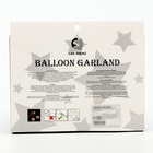 Воздушные шары для оформления фотозоны, набор 50 шт., белый, серебро, чёрный - Фото 2