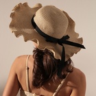 Шляпа женская с бантом MINAKU, светло-коричневая, размер 58, целлюлоза - фото 24581418