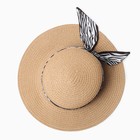 Шляпа женская MINAKU, цв. светло-коричневый, р-р 58 - Фото 2