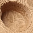 Шляпа женская MINAKU, цв. светло-коричневый, р-р 58 - Фото 5