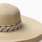 Шляпа женская MINAKU, цв. молочный, р-р 58 - Фото 6