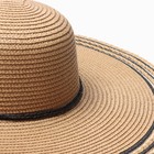Шляпа женская MINAKU, цв. светло-коричневый, р-р 58 - фото 23684303