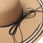 Шляпа женская MINAKU, цв. светло-коричневый, р-р 58 - фото 23684304