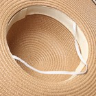 Шляпа женская MINAKU, цв. светло-коричневый, р-р 58 - фото 23684305