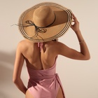 Шляпа женская MINAKU, цв. светло-коричневый, р-р 58 - фото 24590455