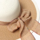 Шляпа женская MINAKU, цв. светло-коричневый, р-р 58 - Фото 6