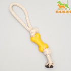 Игрушка канатная с косточкой, 90 г, микс цветов - Фото 1