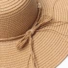 Шляпа женская MINAKU, цв. коричневый, р-р 58 - фото 33978749