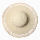 Шляпа женская MINAKU, бежевый, размер 58 - фото 23675846