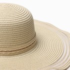 Шляпа женская MINAKU, бежевый, размер 58 - фото 23675847