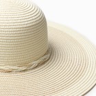 Шляпа женская MINAKU, цв. молочный, р-р 58 - Фото 3