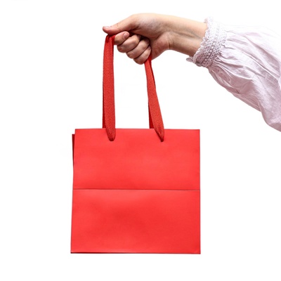 Пакет под торт 20×20×20 см, красный