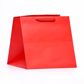 Пакет под торт, 30 х 30 х 30см, красный (2 шт)