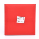 Пакет крафт с квадратным дном и окном, 20×20×20 см, красный - Фото 4