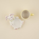 Чайная пара SL Home «Пасхальные кролики», 300 мл, керамика, белая - Фото 5