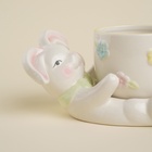 Чайная пара SL Home «Пасхальные кролики», 300 мл, доломит, белая - Фото 6