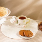 Чайная пара SL Home «Пасхальные кролики», 300 мл, доломит, белая - Фото 2