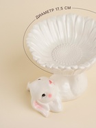 Конфетница SL Home «Лесные кролики», 19×17.5×15 см, керамика, белая - Фото 2