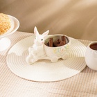 Конфетница керамическая SL Home «Лесные кролики», 21.5×10.5×15.5 см, цвет белый - Фото 6