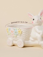 Конфетница керамическая SL Home «Лесные кролики», 21.5×10.5×15.5 см, цвет белый - Фото 2