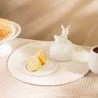 Лимонница SL Home «Пасхальные кролики», 14×14.5 см, доломит, белая - Фото 5