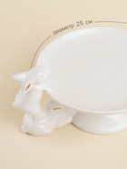 Блюдо сервировочное керамическое SL Home «Лесные кролики», 30,5×25×15,5 см, цвет белый - Фото 2
