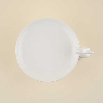 Подставка для торта и пирожных SL Home «Пасхальные кролики», 30.5×25×15.5 см, доломит, белое