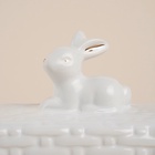 Маслёнка SL Home «Лесные кролики», 20.5×11×15.5 см, керамика, белая - Фото 4