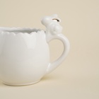 Молочник SL Home «Пасхальные кролики», 450 мл, 15×10 см, доломит, белый - Фото 4