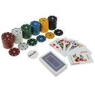 Покер, набор для игры (карты 54 шт, фишки 120 шт.), с номиналом, 15 х 15 см - фото 8244857