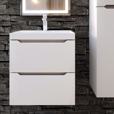 Тумба под раковину подвесная Uperwood Tanos NEW, 50 см, цвет белый