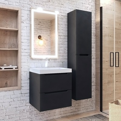 Тумба подвесная Uperwood, под раковину Uperwood Tanos 50, цвет чёрный