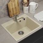 Мойка кухонная из камня Uperwood ECON UPD-408, 002, прямоугольная, цвет 002 бежевая матовая - Фото 1
