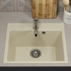 Мойка кухонная из камня Uperwood ECON UPD-408, 002, прямоугольная, цвет 002 бежевая матовая - Фото 2