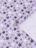 Бумага упаковочная, крафт «Звезды», 70×100 см, 1 лист - Фото 1