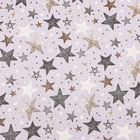 Бумага упаковочная, крафт "Звезды", 70 х 100 см, 1 лист - Фото 3