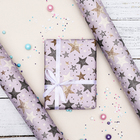 Бумага упаковочная, крафт «Звезды», 70×100 см, 1 лист - Фото 5