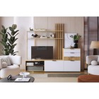 Комод "Бери" 600х353х863 дуб крафт золотой/белое дерево - фото 24618665