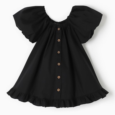 Платье для девочки KAFTAN: Cute, чёрное, размер 30 (98-104 см)