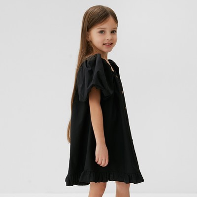 Платье для девочки KAFTAN: Cute, чёрное, размер 30 (98-104 см)