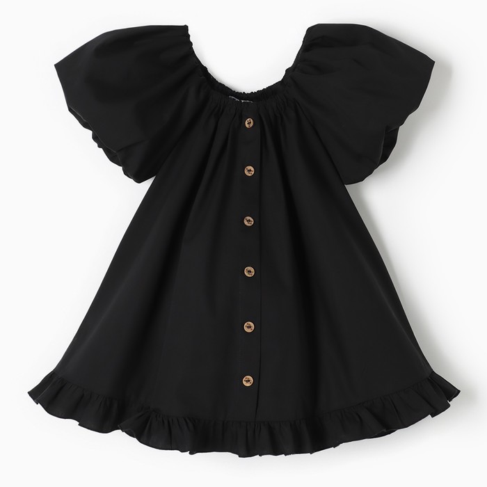 Платье детское KAFTAN Cute, размер 32 (110-116см), черный