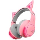 Наушники с микрофоном Edifier G5BT Cat розовый/серый мониторные BT оголовье - фото 51510513 Наушники с микрофоном Edifier G5BT Cat розовый/серый мониторные BT оголовье - фото 51510513